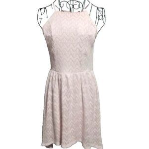 Light Pink Flowy Summer Dress Women Girl Sleeveless Dress Cute Triangle Back